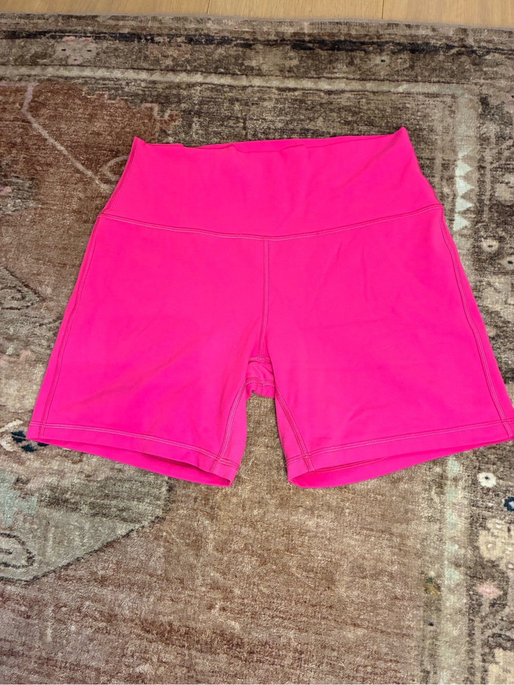 lululemon athletica High-Rise Neon Pink Bike Shorts - 4”